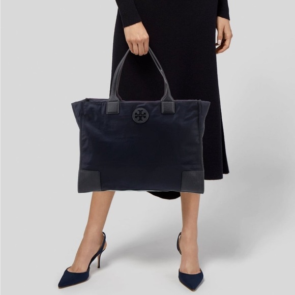 Tory Burch Nylon Tote Navy - Picture 1 of 14